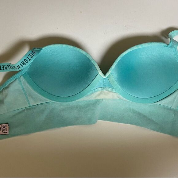 Victoria’s Secret Rare Mint Green VS Logo Print Bralette - Picture 4 of 8
